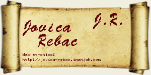 Jovica Rebac vizit kartica